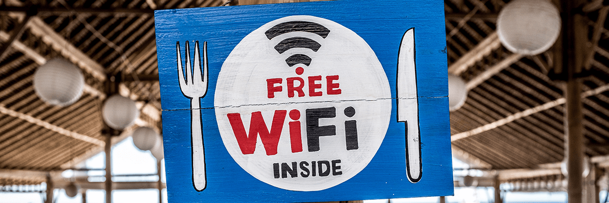 Free wifi bord